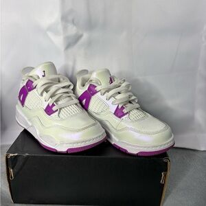 Jordan Kids Sneakers White and Purple